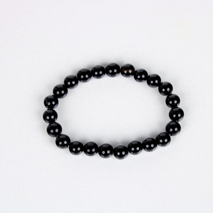 1pc Manifestation Bracelet Protection Bracelet Black Tourmaline Obsidian Crystal  Bracelet Crystal Bracelet | Quick & Secure Online Checkout | Temu